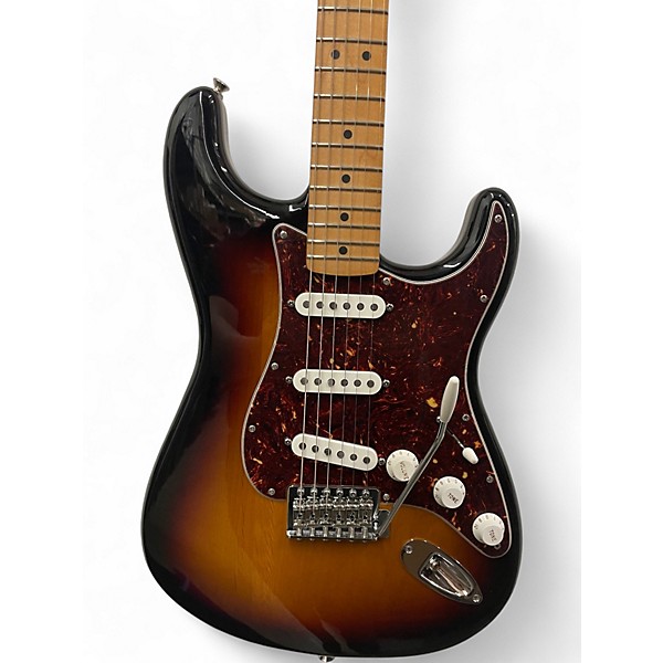 Used Fender Deluxe Roadhouse Stratocaster Sunburst Solid Body Electric Guitar