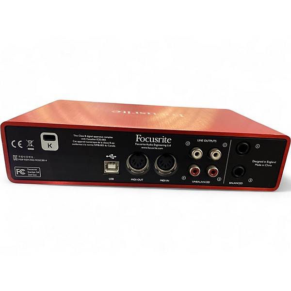 Used Focusrite Scarlett 2i4 Gen 2 Audio Interface