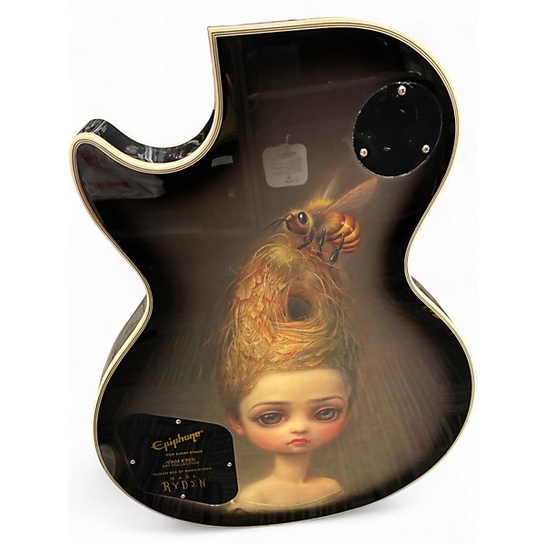 Used Epiphone Les Paul Adam Jones "Queen Bee" Custom Silverburst Solid Body Electric Guitar