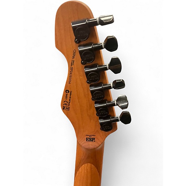 Used ESP LTD TE200DX Blue Burst Solid Body Electric Guitar