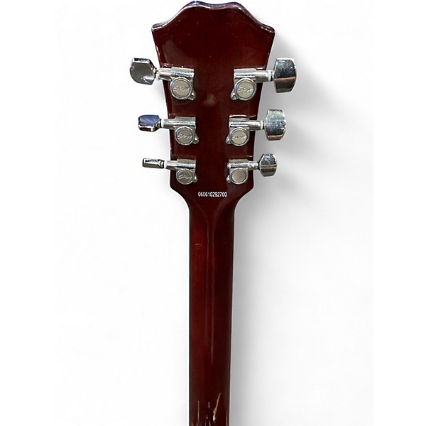 Used Stagg SW206CE Maroon Acoustic Electric Guitar