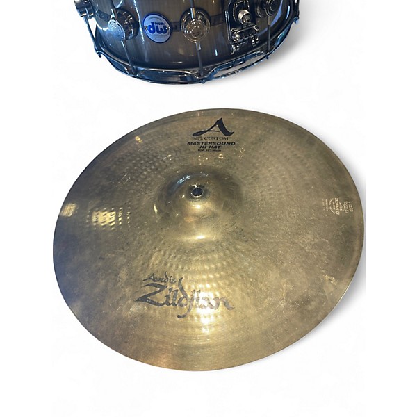 Used Zildjian 15in A Custom Mastersound Hi Hat Top Cymbal