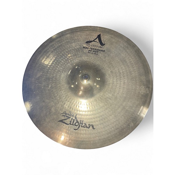 Used Zildjian 15in A Custom Mastersound Hi Hat Top Cymbal