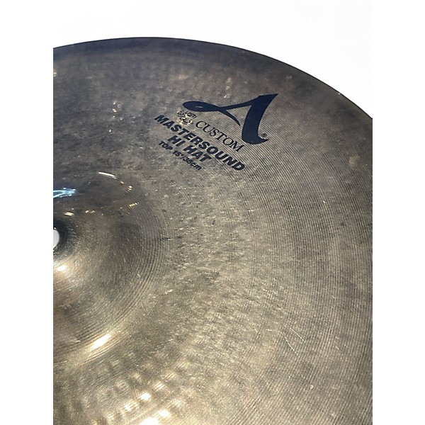 Used Zildjian 15in A Custom Mastersound Hi Hat Top Cymbal