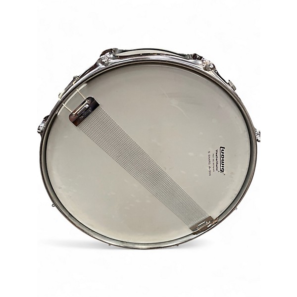 Used Ludwig 5.5X14 Acrolite Snare matte aluminum Drum