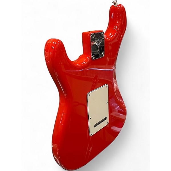 Used Fender Player Stratocaster Coral Red Solid Body Electric Guitar