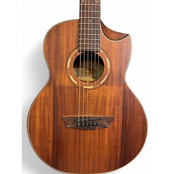 Used Washburn WCGM55K-D Natural Acoustic Guitar