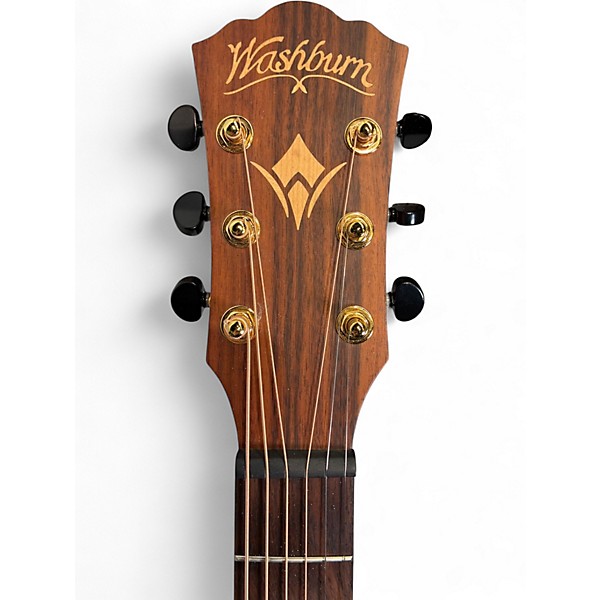 Used Washburn WCGM55K-D Natural Acoustic Guitar