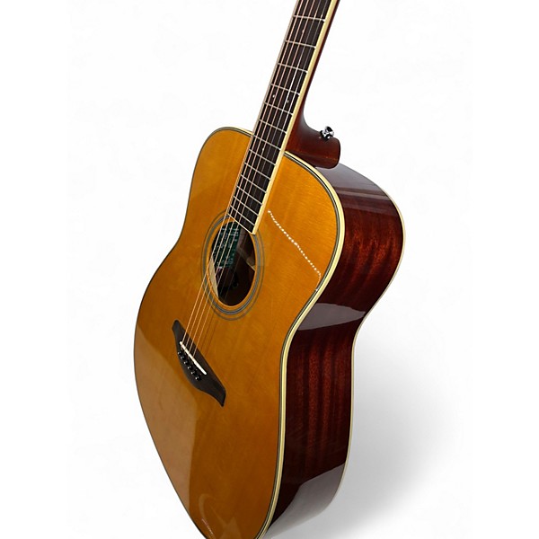 Used Yamaha FG-TA Natural Acoustic Electric Guitar