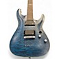 Used 2023 Schecter Guitar Research C1 Platinum Midnight Blue Solid Body Electric Guitar