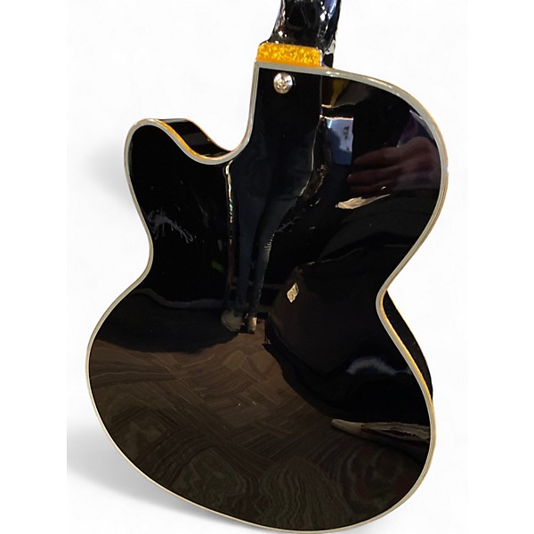 Used Schecter Guitar Research Coupe Black and Gold Solid Body Electric Guitar