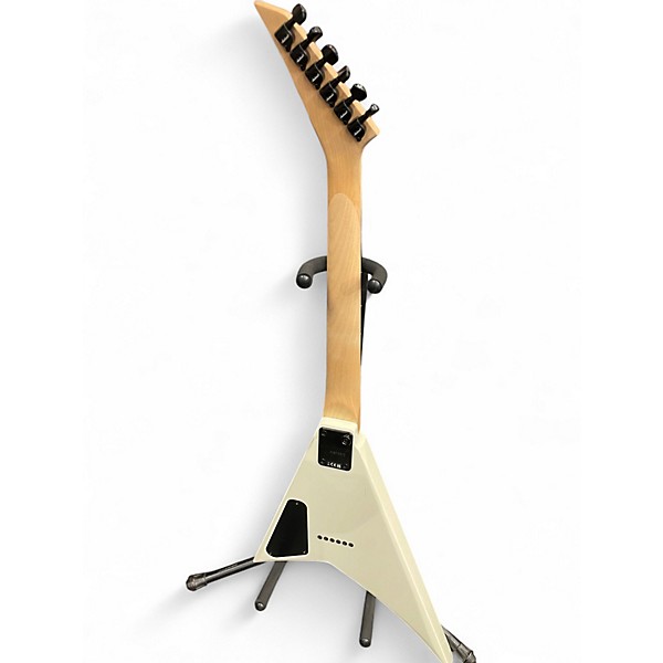 Used Jackson JS Series RR Minion JS1X White with Black Pinstripes Solid Body Electric Guitar