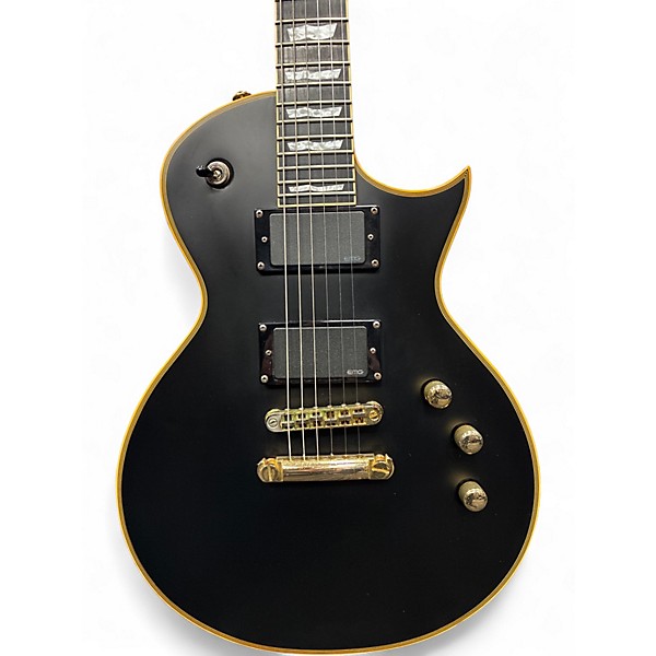 Used ESP EC1000 Deluxe Flat Black Solid Body Electric Guitar