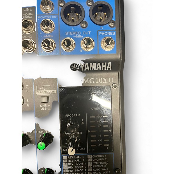 Used Yamaha MG10XU 10 Channel Mixer with Effects Unpowered Mixer