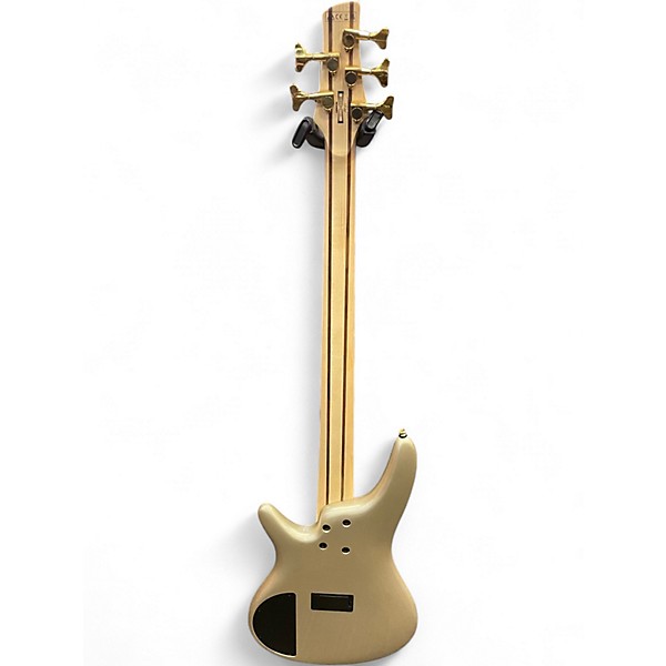 Used Ibanez SR405 5 String Mars Gold metallic burst Electric Bass Guitar
