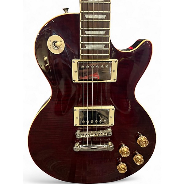 Used Epiphone Les Paul Tribute 1960S Plus Black Cherry Solid Body Electric Guitar
