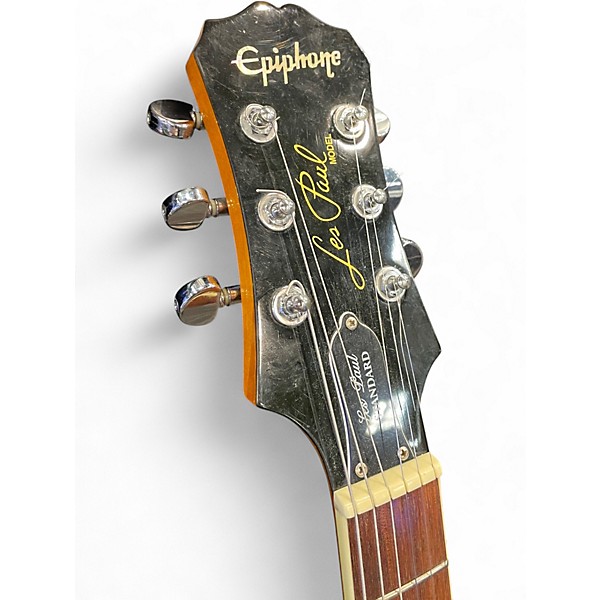 Used Epiphone Les Paul Standard Plus Lemon Flame Solid Body Electric Guitar