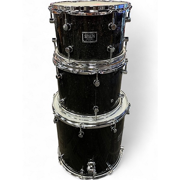 Used Spawn 4 Piece Custom Black Glass Drum Kit