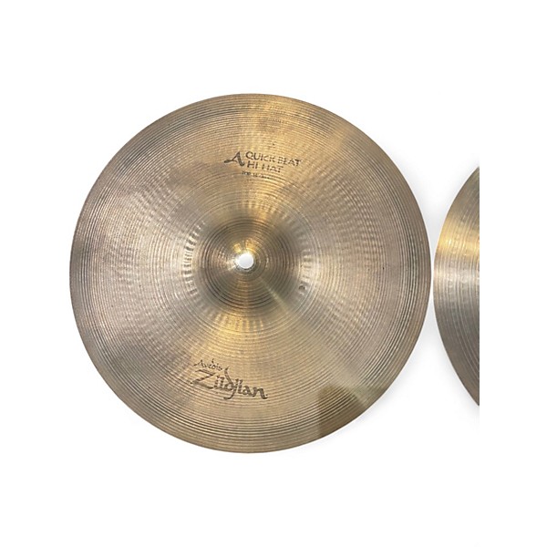Used Zildjian 14in Quick Beat Hi Hat Pair Cymbal