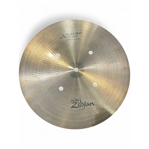 Used Zildjian 14in Quick Beat Hi Hat Pair Cymbal