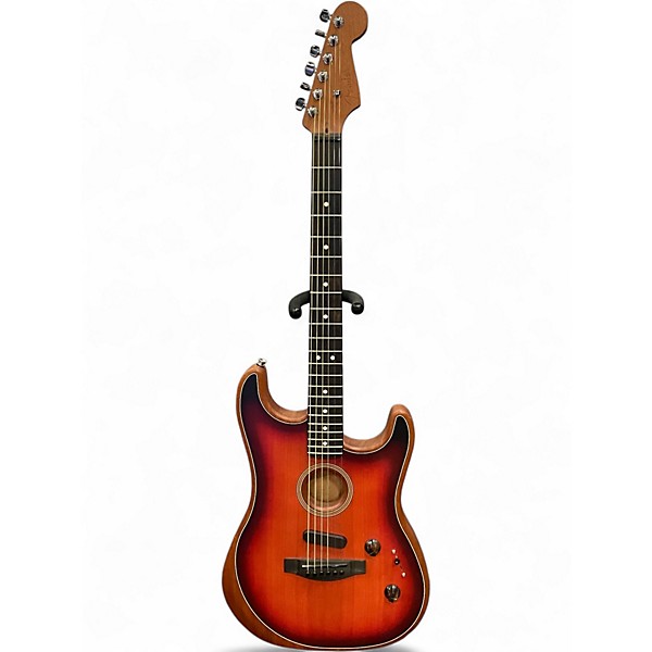 Used Fender American Acoustasonic Stratocaster 2 Color Sunburst Acoustic Electric Guitar