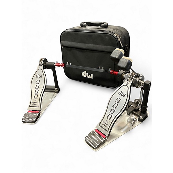 Used DW 9000 Series Double Double Bass Drum Pedal