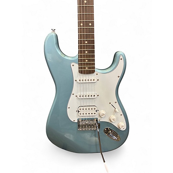 Used Squier Stratocaster HSS Ice Blue Metallic Solid Body Electric Guitar