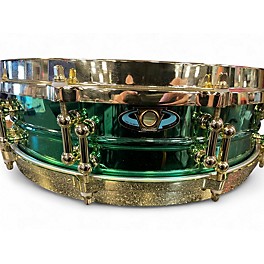 Used Ludwig 14X3.5 Carl Palmer Venus GREEN AND GOLD Drum