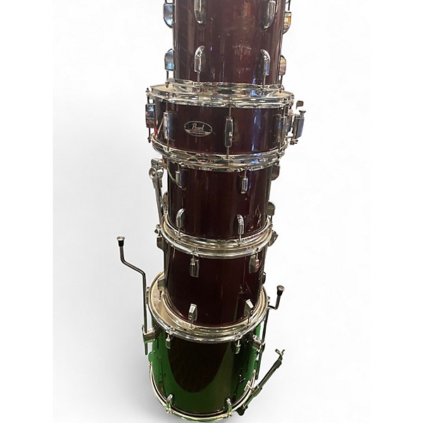 Used Pearl 6 Piece Roadshow Wine Red Drum Kit