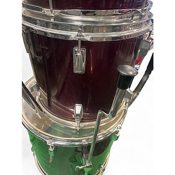 Used Pearl 6 Piece Roadshow Wine Red Drum Kit