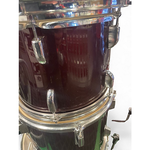 Used Pearl 6 Piece Roadshow Wine Red Drum Kit