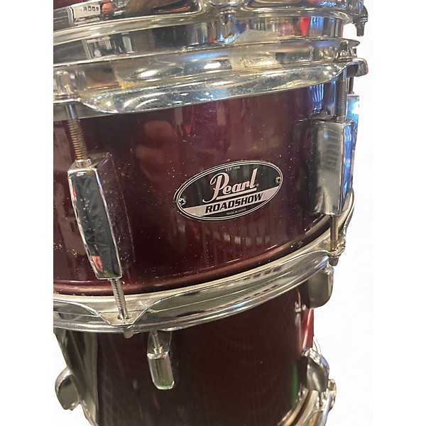 Used Pearl 6 Piece Roadshow Wine Red Drum Kit