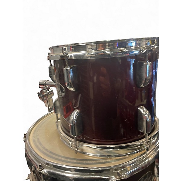 Used Pearl 6 Piece Roadshow Wine Red Drum Kit