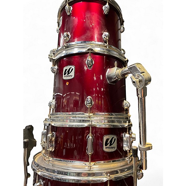 Used Westbury 5 Piece DRUMS Burgundy Drum Kit