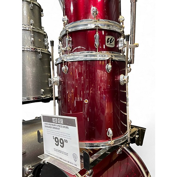Used Westbury 5 Piece DRUMS Burgundy Drum Kit