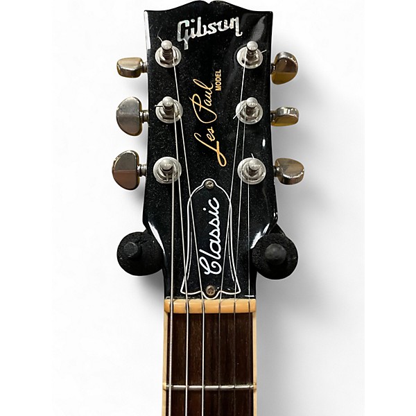 Used 2021 Gibson Les Paul Classic Trim Black Solid Body Electric Guitar
