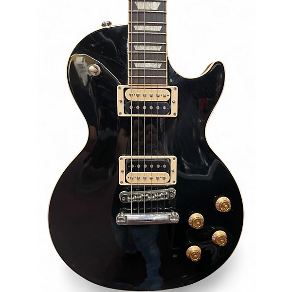 Used 2021 Gibson Les Paul Classic Trim Black Solid Body Electric Guitar