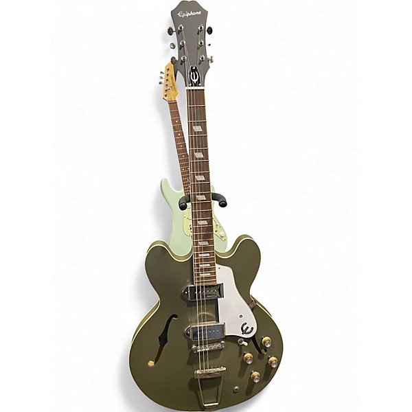 Used Epiphone Casino Hollowbody Olive Drab Hollow Body Electric Guitar