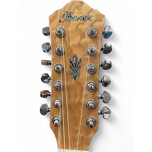 Used Ibanez Ew2012ase-nt Natural 12 String Acoustic Guitar