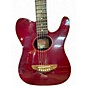Used Fender Telecoustic Wine Red Acoustic Electric Guitar