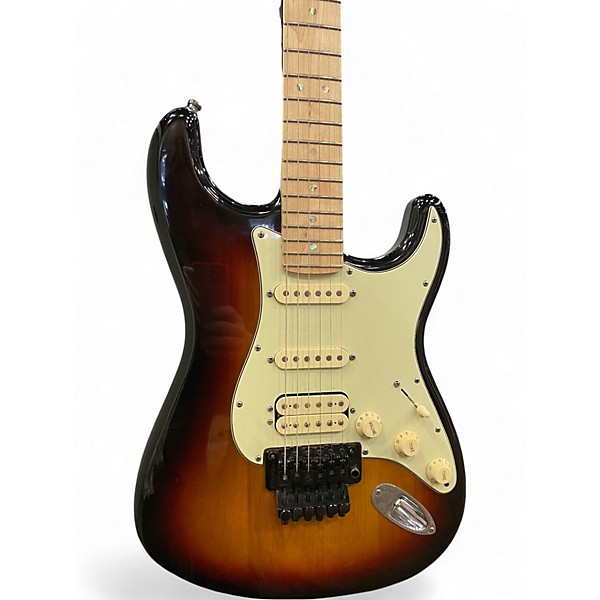 Used Fender American Deluxe Stratocaster HSS 3 Color Sunburst Solid Body Electric Guitar