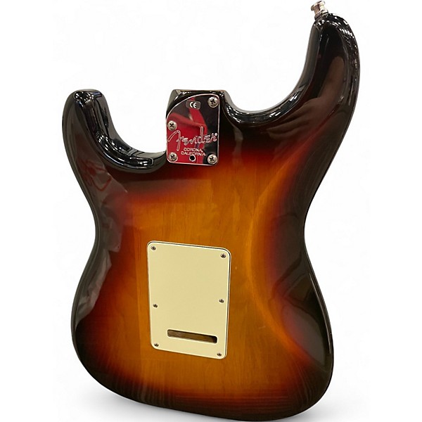 Used Fender American Deluxe Stratocaster HSS 3 Color Sunburst Solid Body Electric Guitar