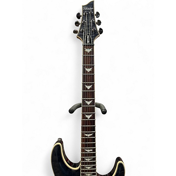 Used Schecter Guitar Research Omen Extreme 6 Trans Black Solid Body Electric Guitar