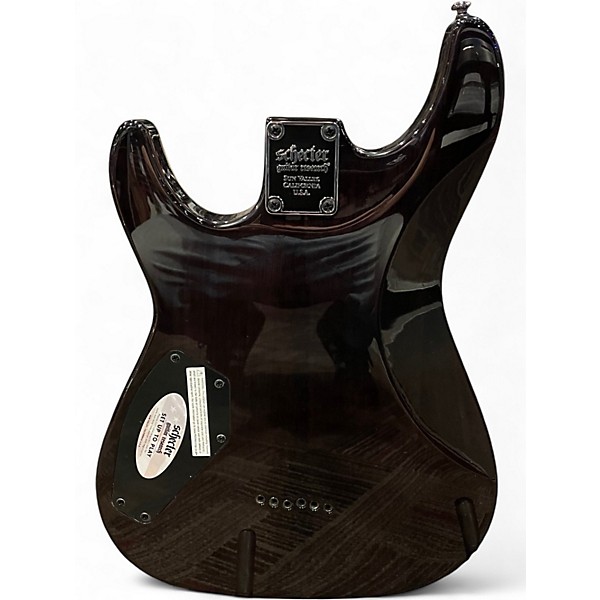 Used Schecter Guitar Research Omen Extreme 6 Trans Black Solid Body Electric Guitar