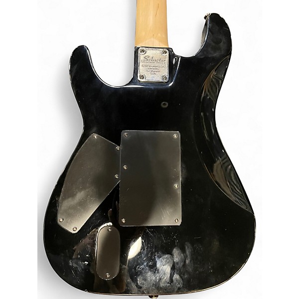 Used Schecter Guitar Research DIAMOND SERIES 7 STRING Black Solid Body Electric Guitar