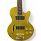 Used Waterstone Singer Singlecut gold sparkle Electric Bass Guitar