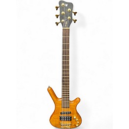 Used 2005 Warwick FNA Jazzman 5 String HONEY VIOLIN Electric Bass Guitar