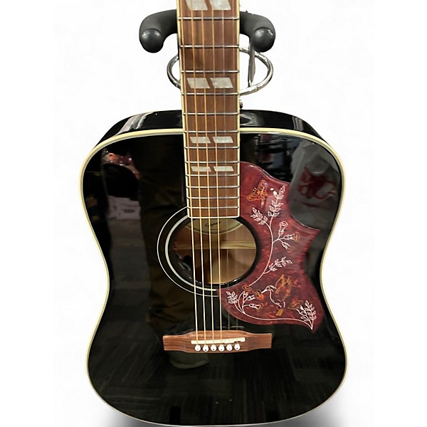 Used Epiphone Hummingbird Studio Black Acoustic Electric Guitar