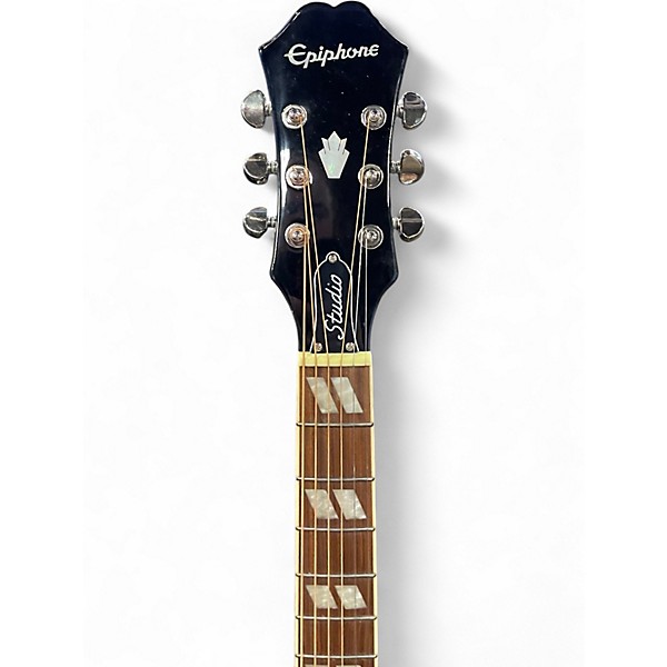 Used Epiphone Hummingbird Studio Black Acoustic Electric Guitar