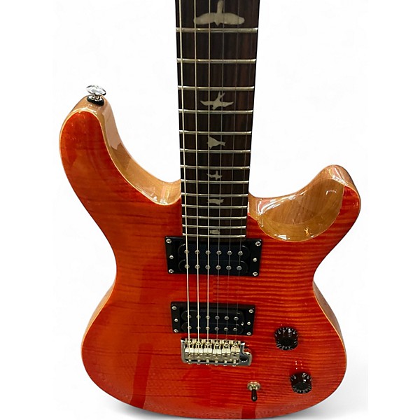 Used PRS CE24 Trans Orange Solid Body Electric Guitar